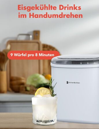 Льдогенератор 1,2 л 95 Вт белый KitchenBrothers