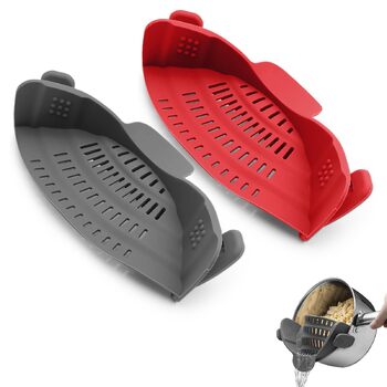 Силиконовые дуршлаги с зажимом 2 шт KATLKIU