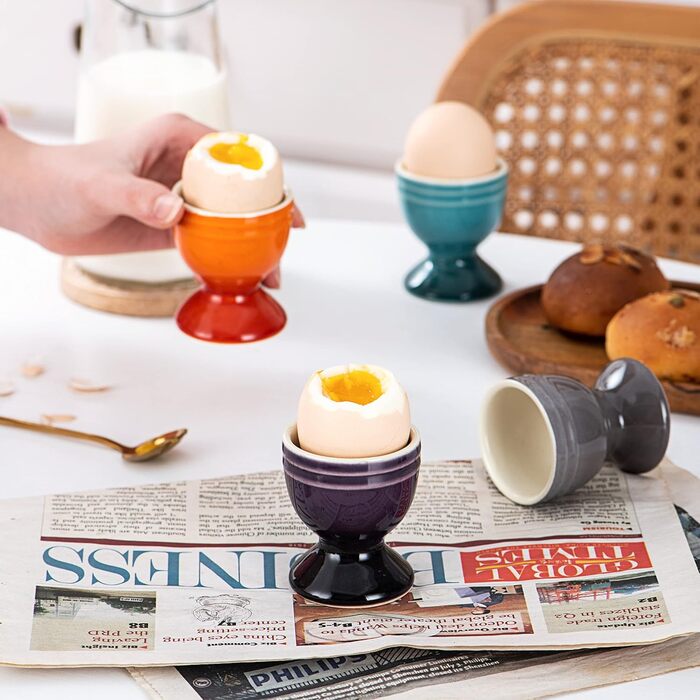 Набір порцелянових чашок для яєць 6 предметів UNICASA