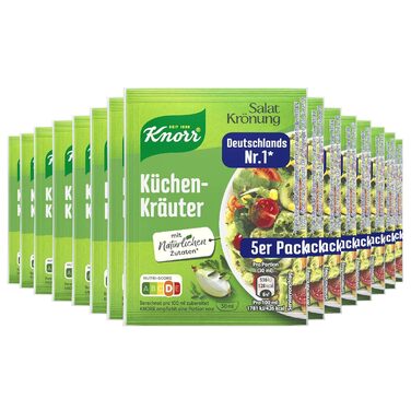 Заправка для салату Knorr з травами для смачної заправки з натуральних інгредієнтів* 15 шт., 5 шт.