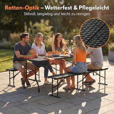 Стіл для кемпінгу чорний ALBATROS