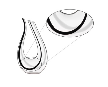 Декантер ручної роботи Amadeo Figaro 0,75 л, чорний/білий Riedel