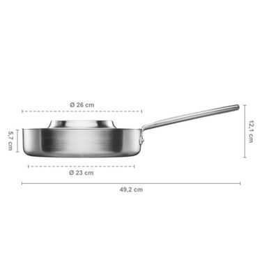 Сотейник Fiskars Norden 26 см з кришкою (1067634)