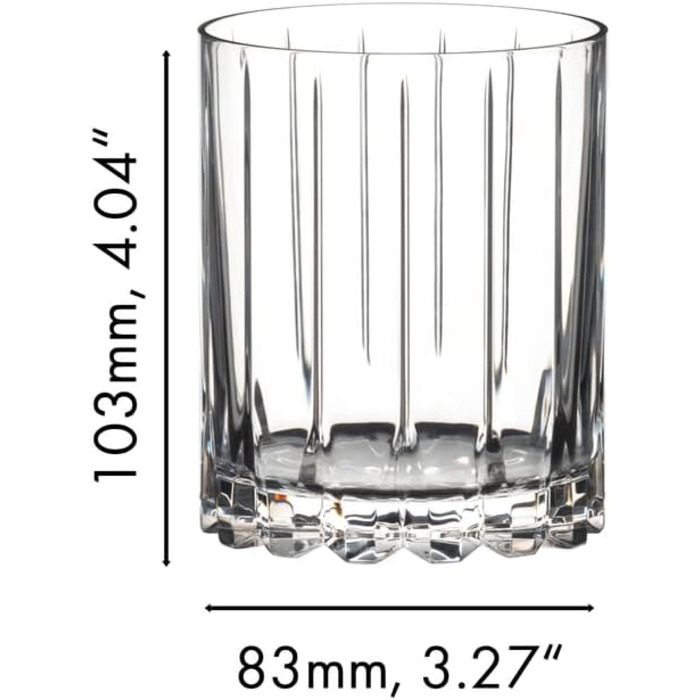 Набір келихів Riedel Double Old Fashioned, 2 шт., для коктейлів, кришталь, можна мити в посудомийній машині - 6417/07