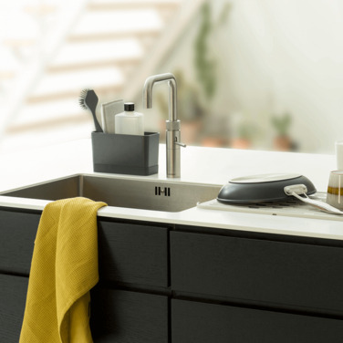 Органайзер для мийки 11,5х19х8,5 см темно-сірий Sink side Brabantia