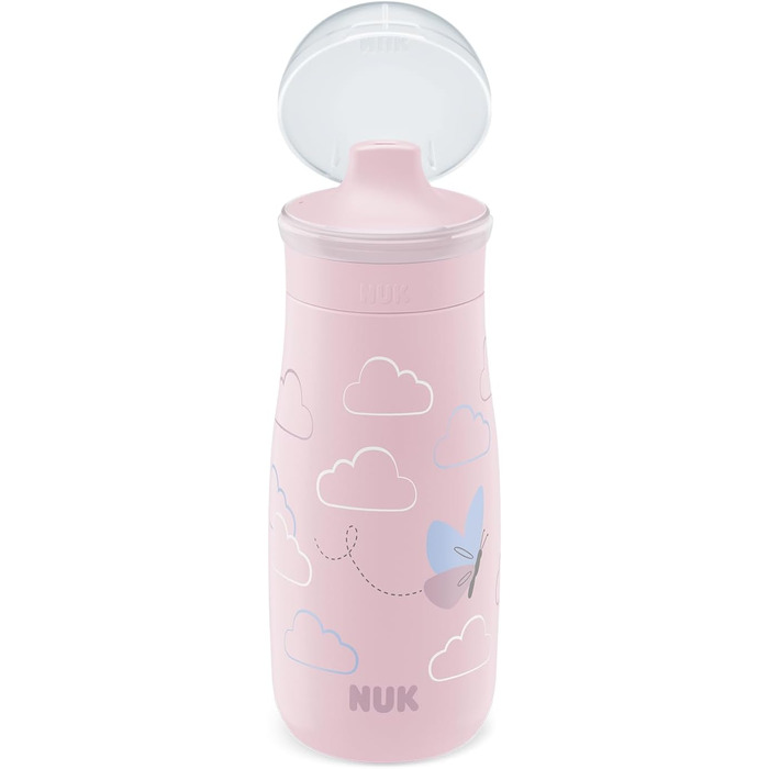 Нічна навчальна пляшка Чашка Sippy зі світловим ефектом 12 місяців Герметичний з жорстким носиком для пиття Кліпса і захисний ковпачок Без BPA 300 мл Планети, 10255678 (рожевий, Mini-Me Sip)