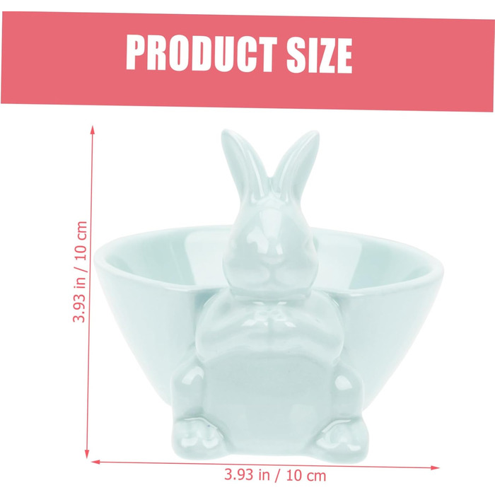 Керамическая миска с кроликом HOLIDYOYO