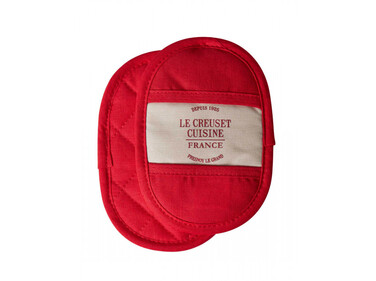 Прихвачує для сковороди набір 2 предмета, червона 1925 Le Creuset
