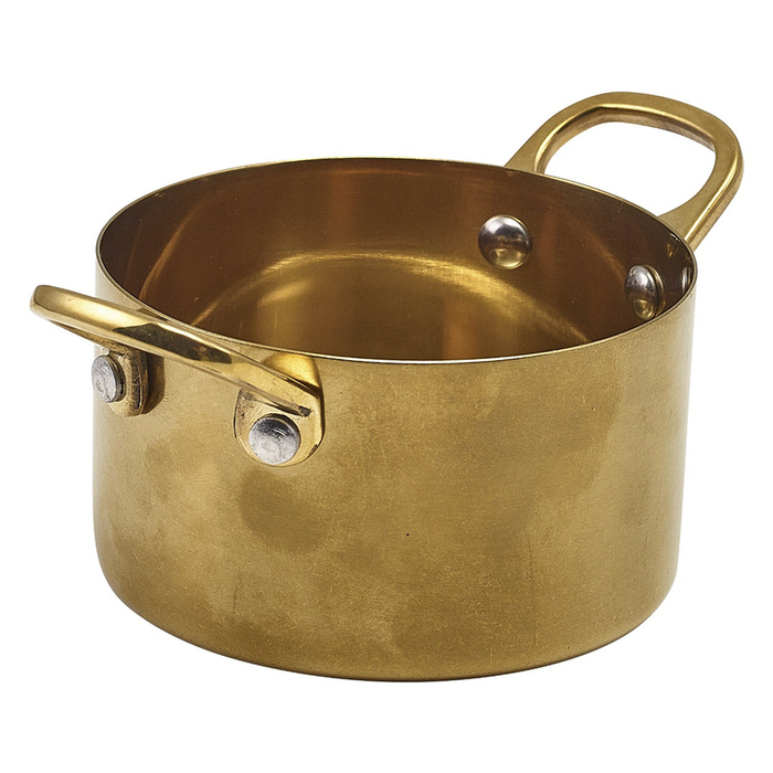 Міні-каструлька 9*5.25 см, 340 мл, Gold Vintage Steel, GenWare