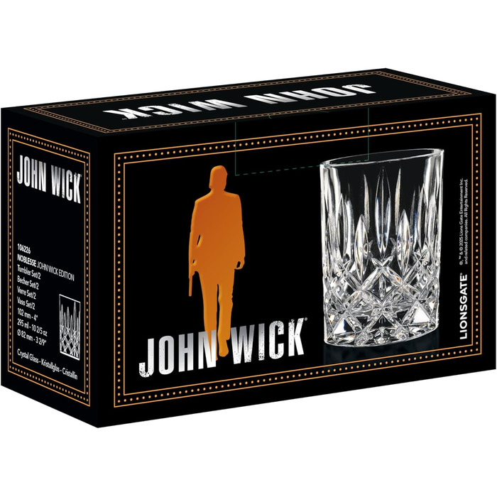 Набор из 2 стаканов для виски 295 мл, John Wick Nachtmann
