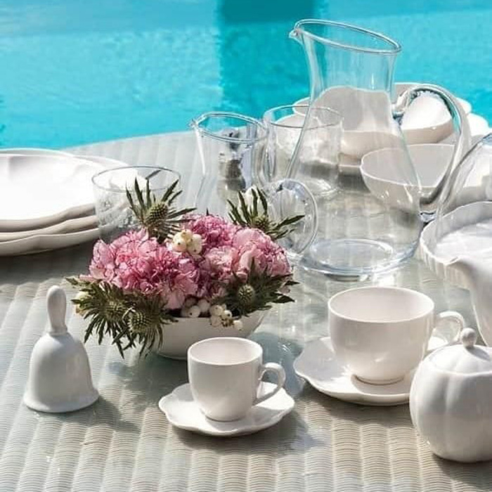 Чашка для чаю з блюдцем La Porcellana Bianca VILLADEIFIORI, порцеляна, 200 мл