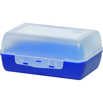 Прозорий харчовий контейнер Emsa VARIABOLO (синій), 19 x 13,5 x 9 см
