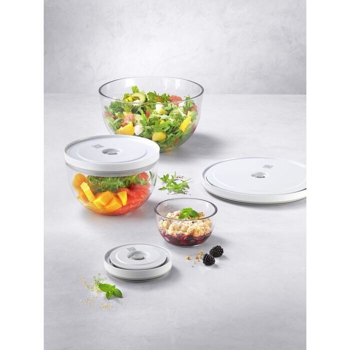 Набор мисок с вакуумными крышками, 6 предметов, прозрачное стекло Fresh & Save Zwilling