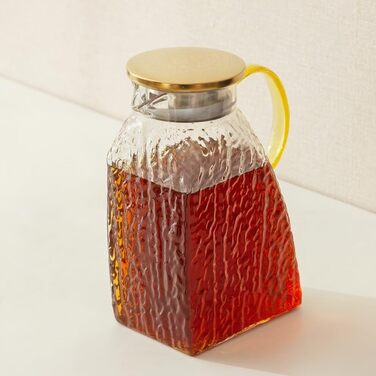 Стеклянный кувшин с крышкой 1,8 л ледяной эффект Baffect