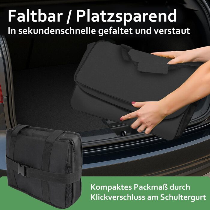 Складана водонепроникна термосумка 30 л чорна COTTARA