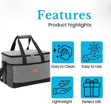 Портативна сумка-холодильник - Для перенесення гарячих або холодних напоїв та їжі. Ланч-сумка, термосумка, ізотермічна сумка, сумка-холодильник, 15 літрів.