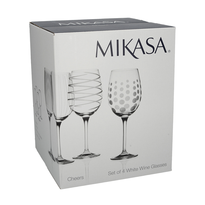 Набір келихів для білого вина Mikasa CHEERS, скло, 450 мл, 4 шт.