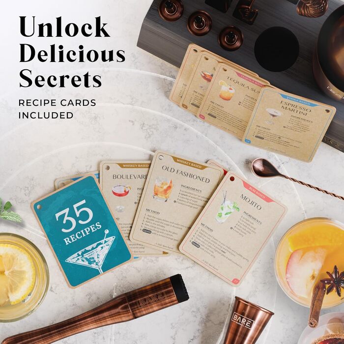 Професійний набір для приготування коктейлів із 14 предметів Bare Barrel