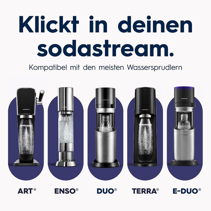 Бутылка для газированной воды 0,9 л, черная Fizz & Go SodaStream