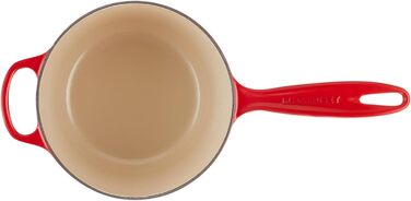 Чугунный сотейник Ø 18 см, 1,8 л с крышкой, вишнево-красный Signature Le Creuset