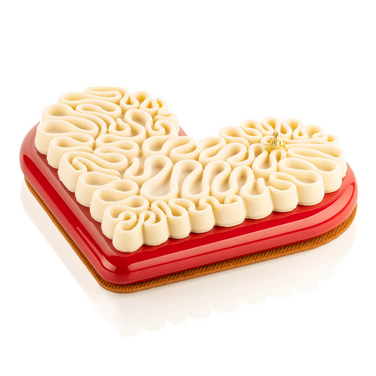 LEVEL HEARTS 580 Форма силіконова 'серце' (основа 210х173 h 21 мм, верх 190х155 h 12,5 мм) 580 мл +