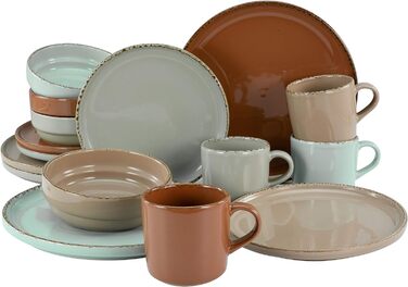 Набір посуду на 4 персони, 16 предметів, Terra Collection Creatable