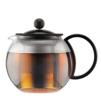 Чайник для заварювання з пресом чорний, 0,5 л, Assam Bodum