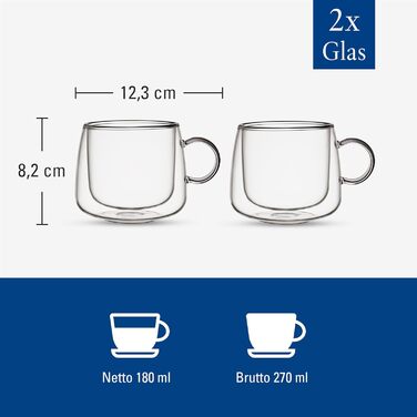 Набір з 2 скляних чашок для кави 0,18 л Artesano Hot & Cold Beverages Villeroy & Boch
