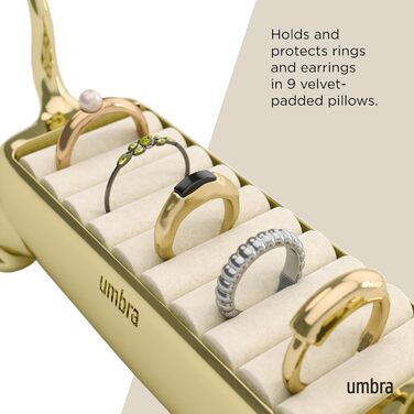 Держатель для украшений 12,1 х 4 х 5,5 см, латунь Ali Cat Umbra