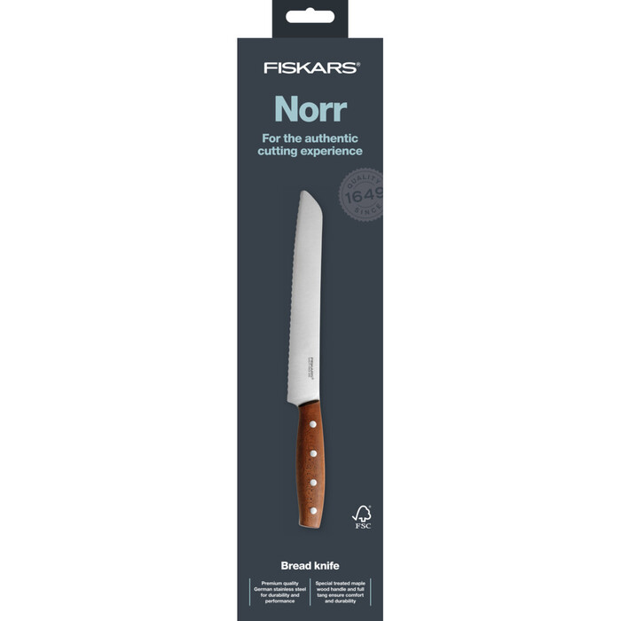 Нож для хлеба Fiskars Norr 23 см (1016480)