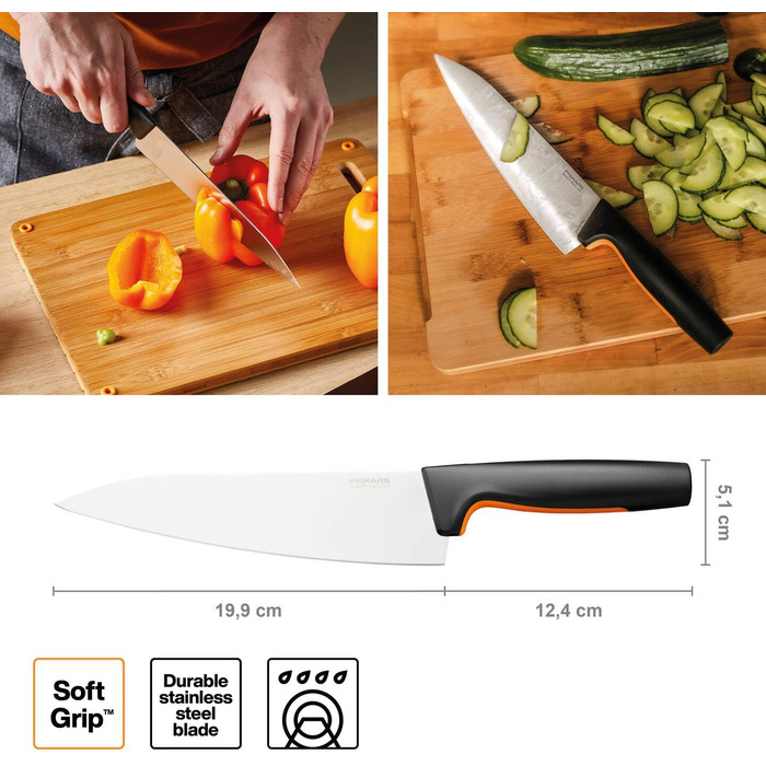 Набор кухонных ножей 5 предметов Fiskars