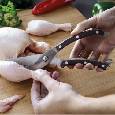 Ножиці для оброблення птиці з руківям з темного дерева, 25 см Essentials Berghoff