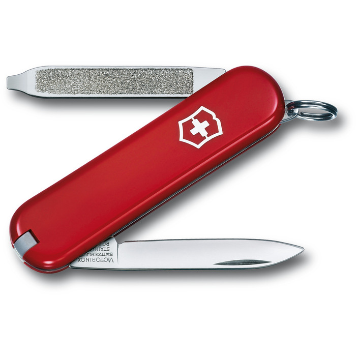 Нож швейцарский 58 мм, 6 функций, красный Victorinox Escort