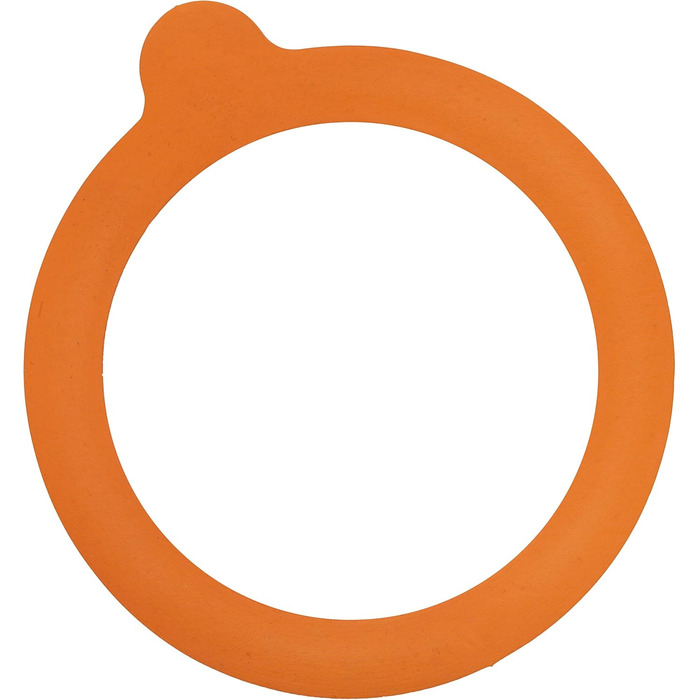 Резиновые уплотнители для банок 0,35-2 л, набор 6 предметов, оранжевые Kilner