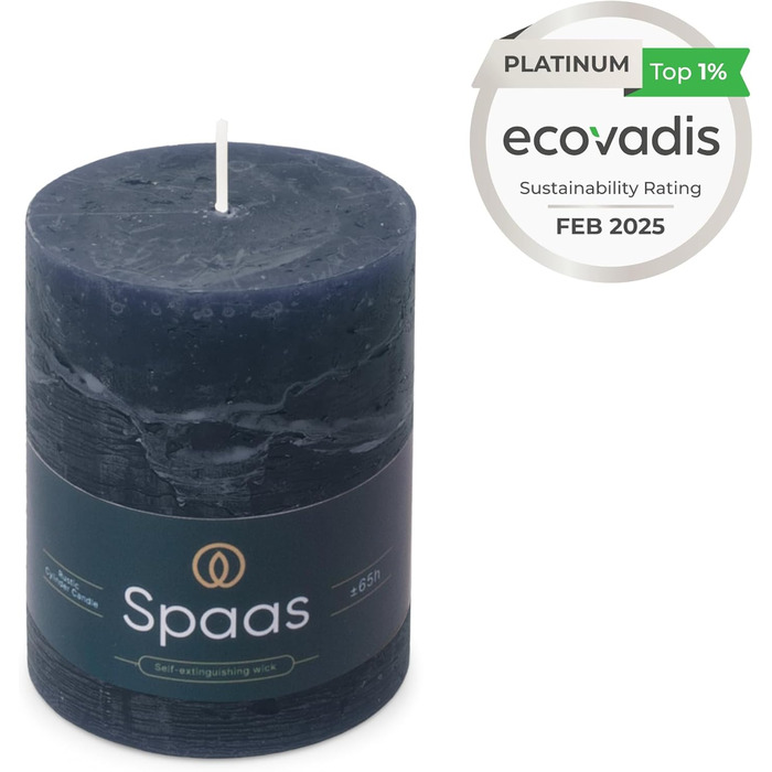 Свічки Spaas Rustic Pillar 80/110 мм 65 шт. - (темно-сині)