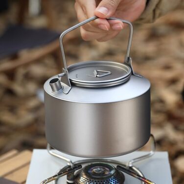 Титановый котелок для кемпинга 980 мл Feeshoppher