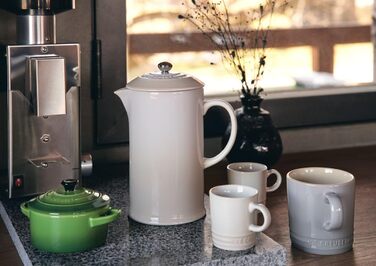 Френч-пресс 1 л керамический, цвет безе Le Creuset