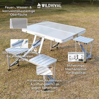 Премиум набор кемпингового стола и стульев wildvival