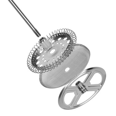 Заварочный чайник с поршнем Fissman 350 мл стеклянная колба (9155)