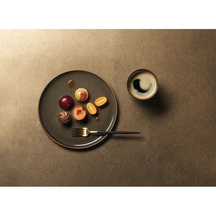 Тарелка для десерта 20 см каштановая Kolibri ASA-Selection