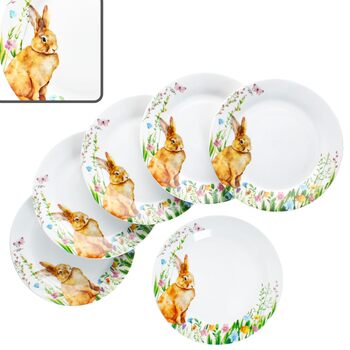 Набір із 6 тарілок до Великодня MamboCat