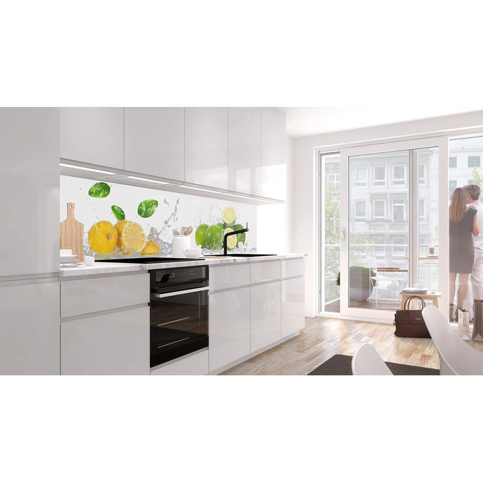 Самоклеючий кухонний фартух &39FRUIT SPLASH&39 60 x 220 см Зроби сам - Зроби сам ПВХ бризкозахисний екран В 60 см x Ш 220 см