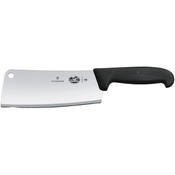 Кухонный нож Victorinox Fibrox Тесак лезвие 19см большой для мяса с черным цветом. Ручка
