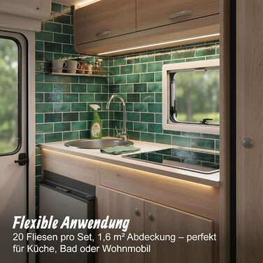 Клейкая самоклеющаяся плитка 30 х 30 см 20 шт Relaxdays