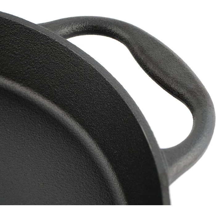 Чугунная сковорода-гриль BBQ-Toro I Чугунная сковорода с двумя ручками и двумя носиками I Сервировочная сковорода I Pan (Ø 20 см)
