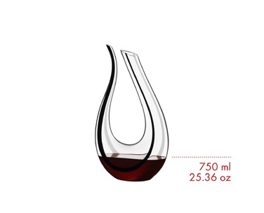 Декантер ручної роботи Amadeo Figaro 0,75 л, чорний/білий Riedel