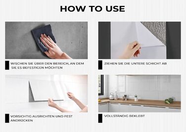 Клейка плитка мармуровий дизайн 60 х 30 см 12 шт H-basics