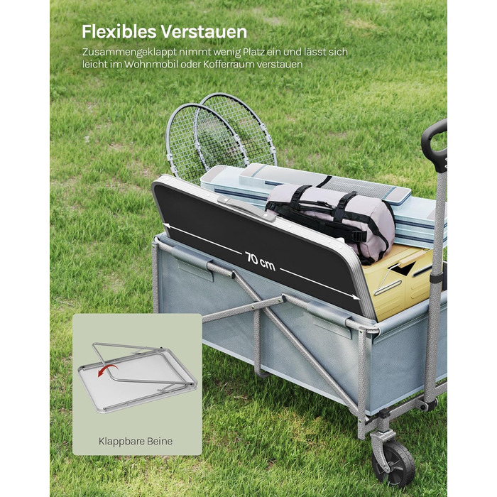 Кемпінговий стіл чорний WOLTU