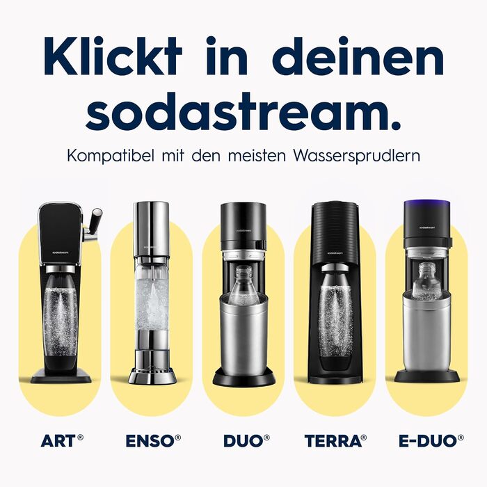 Бутылка для газированной воды 0,9 л, желтая Fizz & Go SodaStream