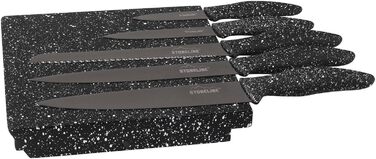 Магнитный ножевой блок с набором из 5 ножей STONELINE